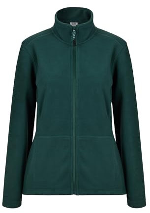 Mukua Perth Woman Giacca in Pile da Donna, Verde Intenso