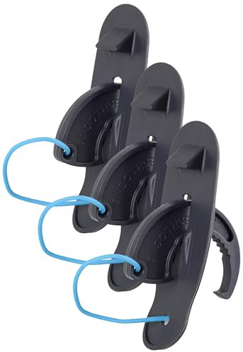 Lifeventure Portable Travel Door Lock for Use When Travelling in Hotels, Hostels, Schools, Dormitories, Grey (Pack of 3)