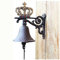 Vintage-Türklingel, manuelle Türklingel, Handglocke, Glocken, Krone, Türklingel, hängende Wandglocke, rustikaler Stil, Haustür, Abendessenglocke für Garten, Terrasse, Villa, Café, Wanddekoration