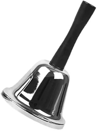 Campanella da tavolo Bell Piccole campane con manico per scuola, ristorante, hotel, cucina, magazzini, campanelle navi, aree di ricevimento, argento