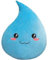 TOPLITHE Wassertropfen Kuscheltier, Niedliches Wassertropfen Plüschtier Weiches Cartoon Kuschelkissen Geschenk for Jungen Und Mädchen Heimdekoration(Color:Color A,Size:25CM/9.8IN)