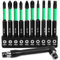 NICAVKIT 10Pcs 70mm langer Schraubendreher Bit Set,PH, PZ und Torx Bitsatz mit starkem Magnetkopf,1/4 Sechskantschaft,Phosphid Schwarz Schlagschrauber Bits