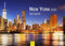 Edition Seidel Premium Kalender New York bei Nacht 2025 Format DIN A4 Wandkalender USA Amerika Big Apple Manhattan Metropole Skyline