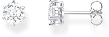 Thomas Sabo Sterling Silver Ear studs with white zirconia in brilliant cut Recycled 925 silver, Women, H2301-051-14