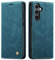 QLTYPRI Case for Samsung Galaxy A16 4G/5G, Vintage PU Leather Wallet Case Card Slot Kickstand Magnetic Closure Shockproof Flip Folio Case Cover for Galaxy A16 5G / A16 4G - Blue