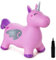 U&C Planet Hüpftier, Einhorn Hüpfpferd Animal Hopper,100kg Tragfähigkeit, Animal Hopper Springpferd für Kinder 1-6 Jahre, Geschenk für Geburtstag & Weihnachten, Indoor & Outdoor