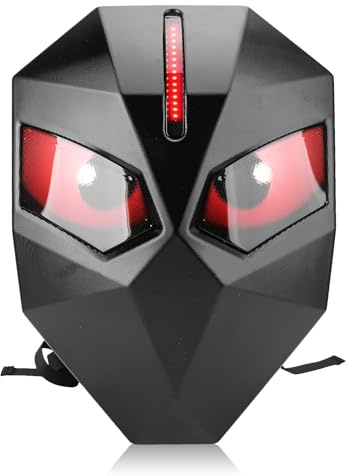 Garsent Sac à Dos à Moto LED, Knight -Backpack, Sac à Dos LED avec Bricolage Programmable