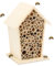 Holz Insektenhotel Wetterfest,Bienenhotel Nisthülsen für Wildbienen,Hummelhaus Schmetterlingshaus Florfliegen, Insektenhotel Bausatz Kinder,Insektenhaus mit Bambus-Nisthülsen