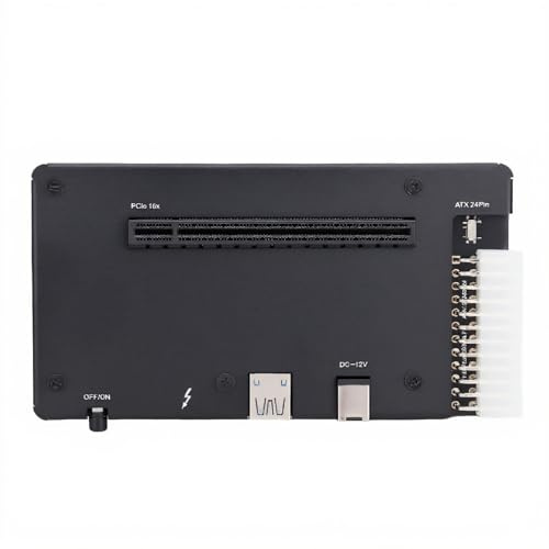 ASHATA Externe GPU Dockingstation für Thunderbolt 4 Graphics Card Dock EGPU Gehäuse USB4.0 ATX 24Pin PCIe Schnittstelle, Support Hot Plug, mit 1M Kabel