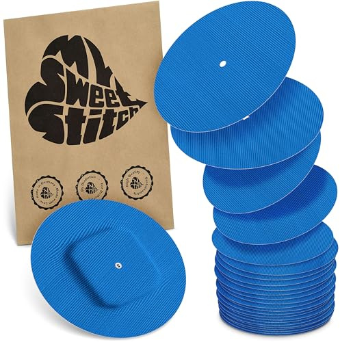 MySweetStitch – 10–25× Cerotto Simplera rotondo, overpatch Ø 70 mm, delicato sulla pelle, impermeabile e traspirante (Blu, 25)