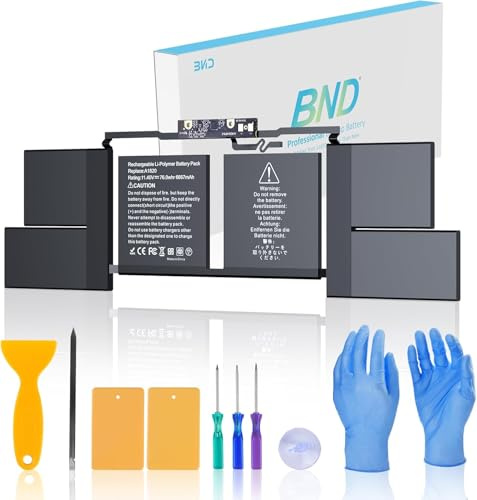 BND A1820 A1707 - Batería de repuesto para portátil A1820 compatible con MacBook Pro de 15 pulgadas A1707 (finales de 2016, mediados de 2017) EMC 3072 EMC 3162 MLH32CH/A MLH42CH/A MLW72CH/A MLW82CH/A
