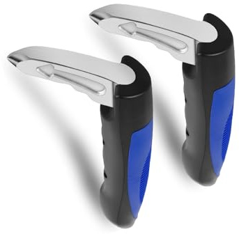 2 pcs Car Door Assist Handle, 2 in 1 Multifunction Car Handle Assist, Vehicle Support Handles Window Breaker, Portable Automotive Cars Handles Assists for Elderly and Cars Emergency Tool (blue, 2 pcs)