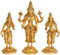 Exotic India Statue aus Messing mit Shridevi und Bhudevi