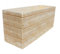AnaParra Jardinera Rectangular Moderna en hormigón aligerado para Exterior Madera 90X29X37cm. Natural Ocre