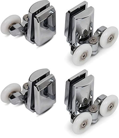 aleación ducha puerta doble rodillos Runners – Juego de 4 – superior & inferior (2top + 2bottom) (23mm)