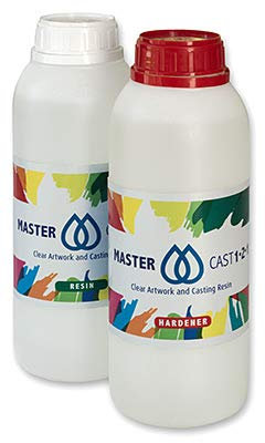 MasterCast 1-2-1-2 KG Resin-klares, lösungsmittelfreies Epoxidharz, ASTM D4236 geprüft