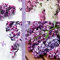 20 Servietten Flieder Collage/Blumen/Frühling/Sommer 33x33cm