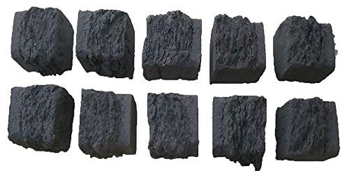 10 Realistic Replacement Gas Fire Coals Ceramic Product - Suitable For Living Flame Gas Fire, Electric Fire, LPG Or Natural Gas Fires - UK Manufactured