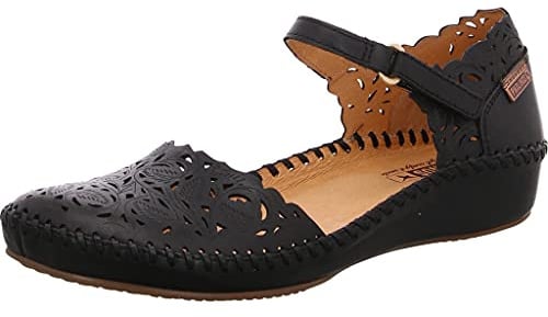Pikolinos Halboffene Schuhe in Leder P. Vallarta für Frauen Farbe Black
