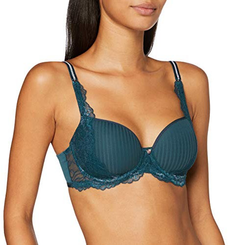 Triumph Damen Peony Florale WP Geformter BH, RUSSIAN GREEN, 85B