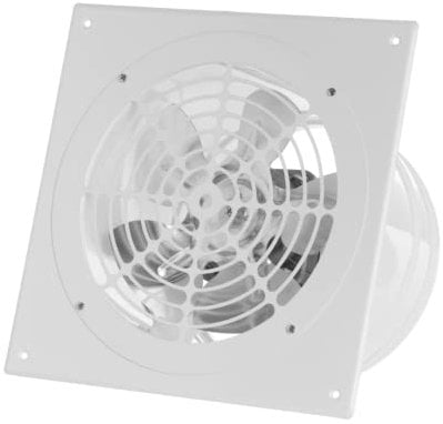 EUROPLAST Ø 200mm / 8 inch Duct Fan - Industrial Ducting Extractor - Wall Ceiling Ventilator - Metal - White