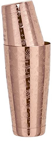 Cocktail Collabo Tin on Tin Shaker in acciaio inox, 4000948016107, 800 ml, 500 ml, effetto rame