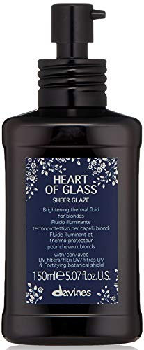 Davines Heart of Glass Sheer Glaze für blonde Pflege, Leave On Thermal Styling Support, Add Shine And Hheat Protect, 150 ml