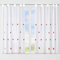Dalina Textil - Cortina de Cocina Translúcido con Bordado, Visillo Transparente para Cocina, Comedor, Marco de Puerta 2 Piezas Tejido Gasa Fina(Bordados Fresas, 100x140cm)