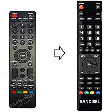 Remote Telecomando Compatibile Nordmende per TV Smart e UHD, Nessuna Programmazione Richiesta