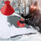 TTCOTOKE Ice Scrapers for Car, Magical Round Windshield Ice Scrapers Auto 2 In 1 Scraper Cone Car Ice Scraper with Funnel Round Snow Scraper Removal Tool for Bus Truck Car as Gift, Red