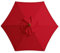 TIUTIU 6 Rippen Sonnenschirm Ersatz Baldachin Abdeckung Outdoor Markt Tisch Schirm Schirm Baldachin Anti-Ultraviolett Regenschirm Ersatz Stoff, 2m/2,7m/3m (2.7M / 8.9Ft,Red)