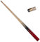 JTLY Sport Billardqueues, 2 Pcs Pool Cue, 120cm,10mm Spitze, Einteiliges Pool-Billardqueues，Aus Edlem Holz, Für Kinder Jugendliche, Schule Billard Queue, Red+black