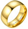 Bestyle Verlobungsring Gold Ehering Edelstahl Freundschaftsringe 8mm Partnerringe mit Gravur Personalisiertes Geschenk für Männer Frauen Paar 64