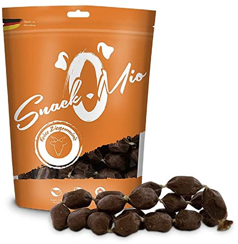 SnackOMio – Premium Hundesnack – feine Ziegenminis, getreidefrei, 1er Pack (1 x 125g)