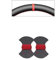 Auto Lenkradhüllen Kunstleder Rote Markierung rutschfeste Auto-Lenkradabdeckung Für Opel Für Astra K Für Corsa E Für Crossland X Für Insignia CT B Für Karl Für Zafira Lenkrad Abdeckung (Color : D)
