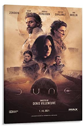 NANXIANG Filmposter Dune Science Fiction Filmposter Poster Druck Kunst Wandbild Leinwand Poster Moderne Schlafzimmer Dekor 60 x 90 cm