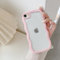 QLTYPRI Custodia per iPhone 7/iPhone 8 Cover, iPhone SE 2020/SE 2022 5G Cover Trasparente per Ragazze Donne, Silicone Morbido TPU Bordi Curvi Ondulati Antiurto Protettiva Case - Rosa