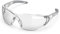 TOREGE Gafas protectoras transparentes - Puente nasal ajustable, antivaho y antiarañazos, ligeras con empuñaduras de goma antideslizantes - Conforme a ANSI Z87 (gris)