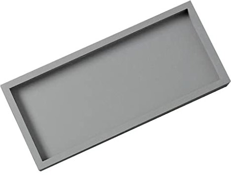 Platos para Plantas para Exteriores Planta platillo plantas rectangular bandeja maceta maceta bandeja planta de riego chasis sala de estar maceta maceta base Platillo de Maceta ( Color : Gray , Size :