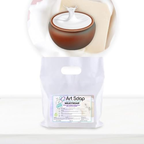 Resin Pro ArtSoap MilkySoap - Base para Jabones Artesanos con Leche de Cabra 1 kg Blanco, Bases para Hacer Jabón Fácil, Seguro y Versátil, Base de Jabón para Derretir y Verter