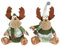 Deko Rentier Weihnachten Rentier Duo Türstopper 15 x 22 x 28 cm - 2er Set