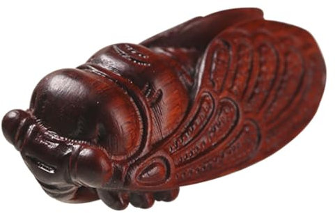 MAGICLULU Einzigartige Geschnitzte Zikade Dekoration Home Decor Produkte Zikade Skulptur Holz Zikade Figur