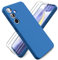 Ikziwreo - Coque pour Samsung Galaxy S24, avec 2 Pièces Protecteur D'écran en Verre Trempé, Housse Silicone Souple Ultra-Mince de Couleur Pure, Coque en Caoutchouc Antichoc - Bleu