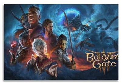 Therapi Baldur's Gate 3 Spiel-Poster, dekoratives Gemälde, Leinwand, Wandposter und Kunstdruck, moderne Familienschlafzimmer-Dekoration, Poster, 40 x 60 cm
