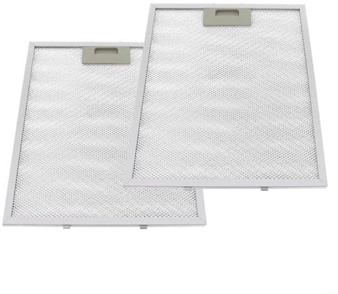 Ersatzfilter für Dunstabzugshaube, 340 x 280 x 9 mm, 5-lagiger Edelstahl-Mesh-Dunstabzugshaube, Fettfilter für viele führende Marken von Dunstabzugshauben (2 Stück)