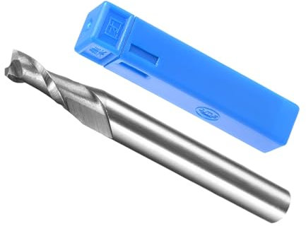 CoCud 2-Spiralnut-Fräser, 4,5 mm Durchmesser, 11 mm Länge, Hochgeschwindigkeitsstahl-Schaftfräser mit Aufbewahrungsbox - (Anwendungen: für Sperrholz, Hartholz, Kunststoff)