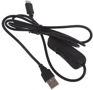 Yeselino USB C Power Switches Cable 118cm (46inch) USB Type C Fast Cable Power Supply With ON/Off Switches For Desktop Fan Usb C Cable With On/off Button