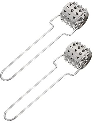 PRETYZOOM 2 Piezas Aflojador De Carne Herramienta Suelta De Carne De Cocina Martillo De Carne Picadora De Carne Rodillo Picadora De Carne Ablandador De Carne Cuber Ablandador De Pollo