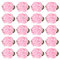 PATIKIL 1 Pouces Ruban Fleurs Noeuds pour l'Artisanat, 20 Pcs Mini Roses en Satin Fleurs Petites Têtes de Fleurs en Tissu DIY Appliques de Couture pour Cadeau Mariage, Rose