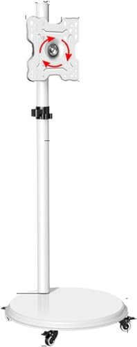 KjoiDWz Soportes de Pared y Techo para TV Soporte móvil del Monitor LCD de 24-43 Pulgadas, Estante Giratorio Horizontal y Vertical del móvil del Piso del Soporte